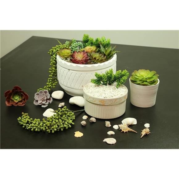 Succulents Plants Artificial 14Pcs Premium Artificial Succulents Unpotted Fake - Picture 3 of 6